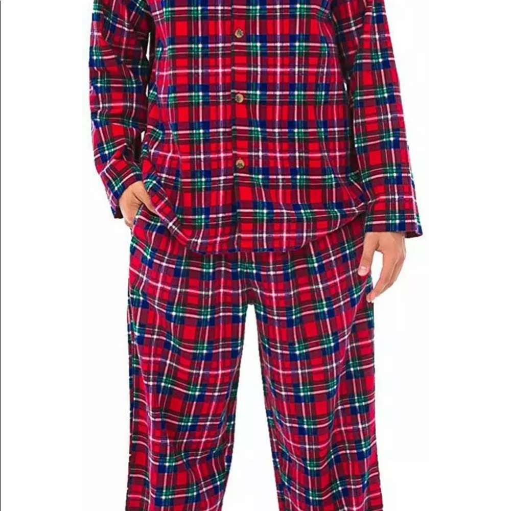ALEXANDER DEL ROSSA Men’s Plaid Pajama Set L - Picture 2 of 8